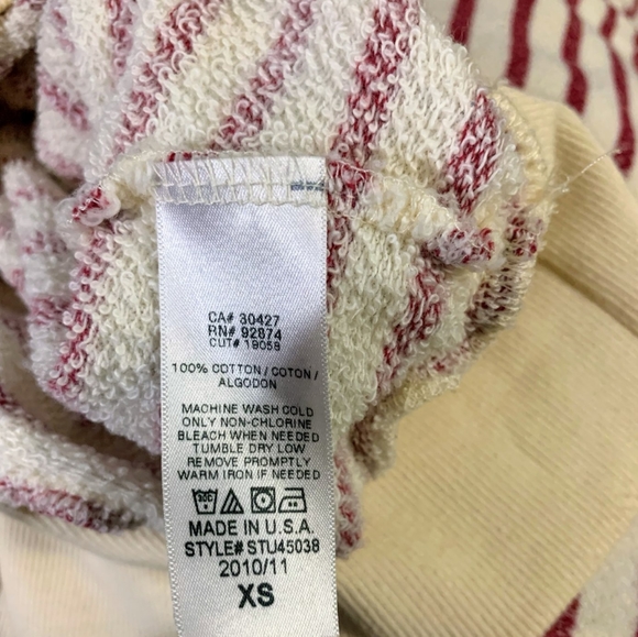 🐦- Splendid sz XS Red and Beige Lace Up Dress - Picture 4 of 4